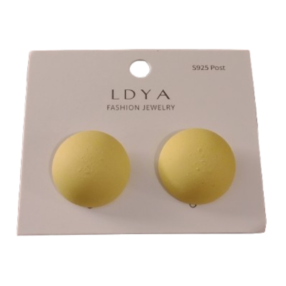 Yellow Stud Earrings - Picture 1 of 4